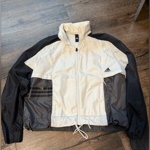 Adidas White Perforated Jacket